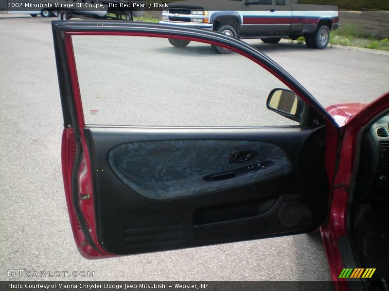 Rio Red Pearl / Black 2002 Mitsubishi Mirage DE Coupe