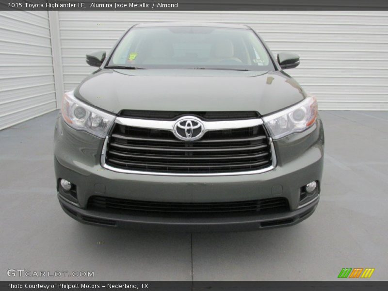 Alumina Jade Metallic / Almond 2015 Toyota Highlander LE