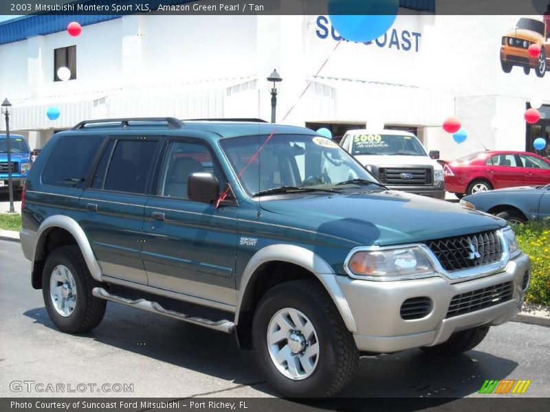 Amazon Green Pearl / Tan 2003 Mitsubishi Montero Sport XLS