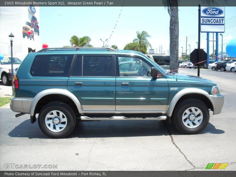 Amazon Green Pearl / Tan 2003 Mitsubishi Montero Sport XLS