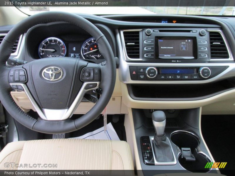 Dashboard of 2015 Highlander LE
