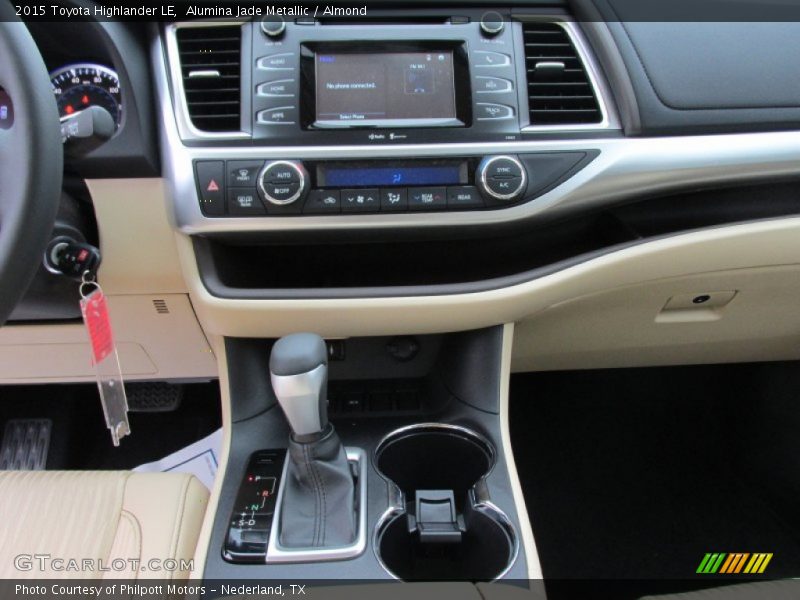 Dashboard of 2015 Highlander LE