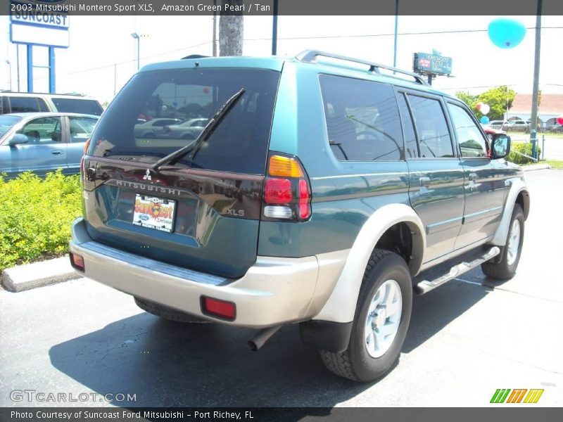 Amazon Green Pearl / Tan 2003 Mitsubishi Montero Sport XLS