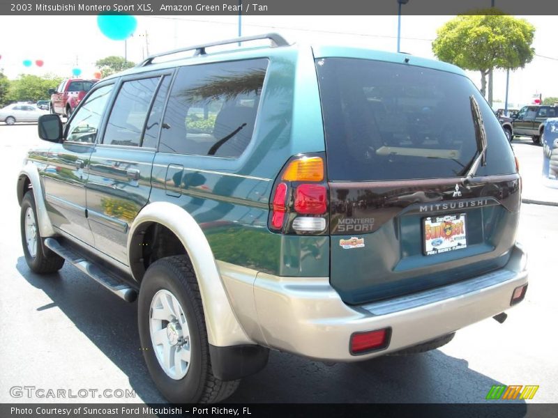 Amazon Green Pearl / Tan 2003 Mitsubishi Montero Sport XLS
