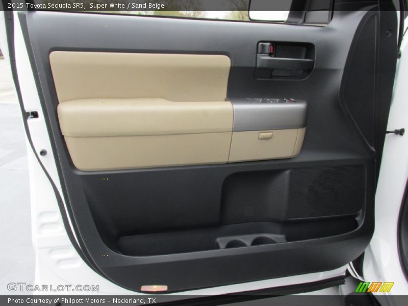 Super White / Sand Beige 2015 Toyota Sequoia SR5