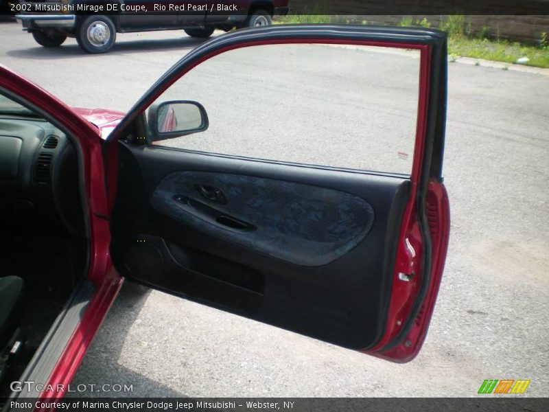 Rio Red Pearl / Black 2002 Mitsubishi Mirage DE Coupe