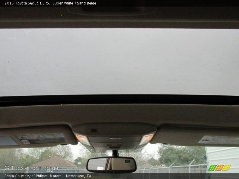Super White / Sand Beige 2015 Toyota Sequoia SR5