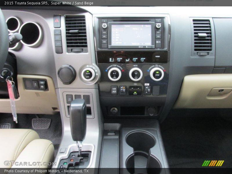 Super White / Sand Beige 2015 Toyota Sequoia SR5