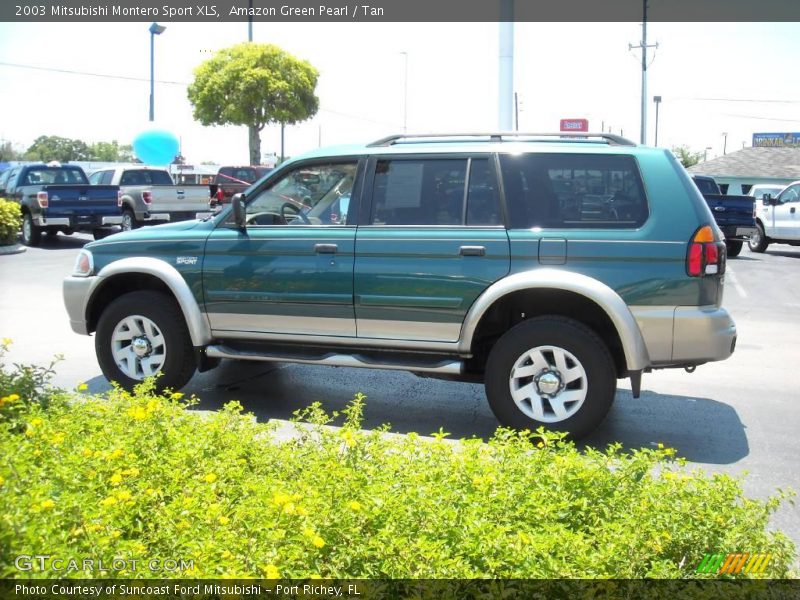 Amazon Green Pearl / Tan 2003 Mitsubishi Montero Sport XLS