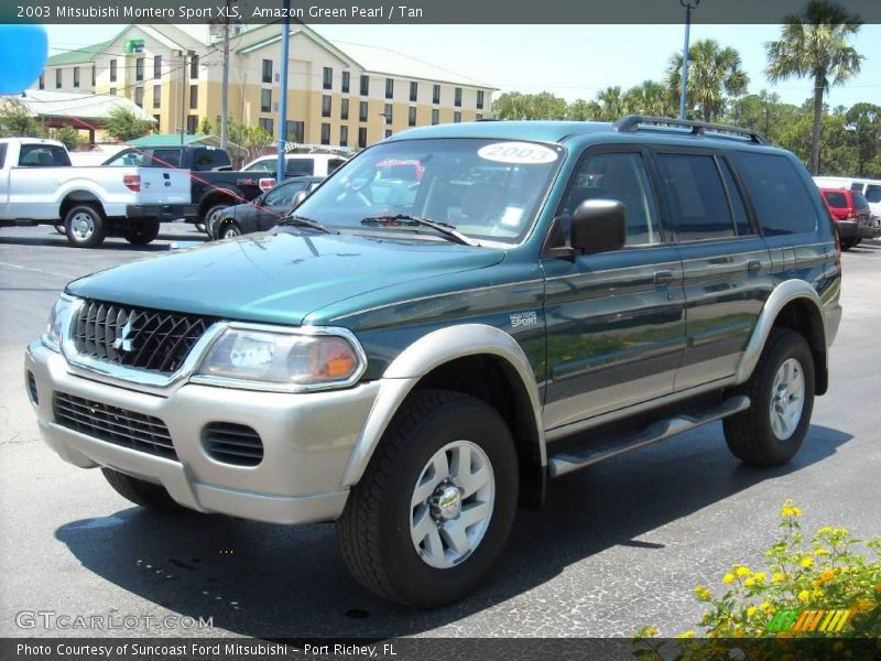 Amazon Green Pearl / Tan 2003 Mitsubishi Montero Sport XLS