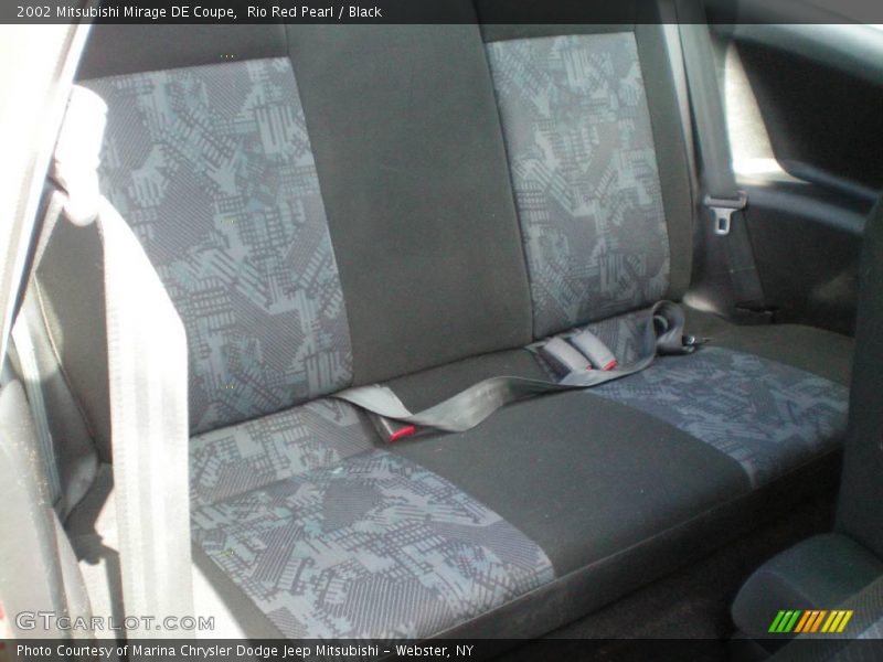 Rio Red Pearl / Black 2002 Mitsubishi Mirage DE Coupe