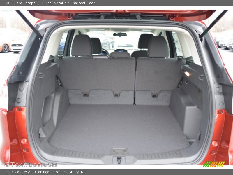 Sunset Metallic / Charcoal Black 2015 Ford Escape S