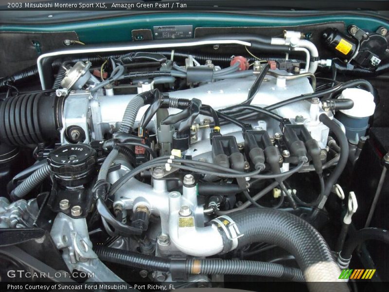 Amazon Green Pearl / Tan 2003 Mitsubishi Montero Sport XLS