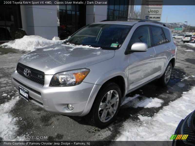 Classic Silver Metallic / Dark Charcoal 2008 Toyota RAV4 Sport V6 4WD