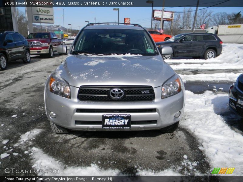 Classic Silver Metallic / Dark Charcoal 2008 Toyota RAV4 Sport V6 4WD