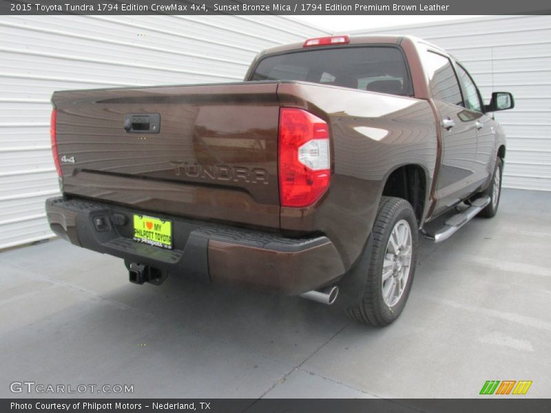 Sunset Bronze Mica / 1794 Edition Premium Brown Leather 2015 Toyota Tundra 1794 Edition CrewMax 4x4
