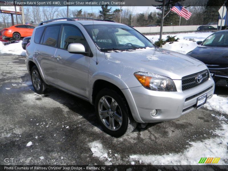 Classic Silver Metallic / Dark Charcoal 2008 Toyota RAV4 Sport V6 4WD