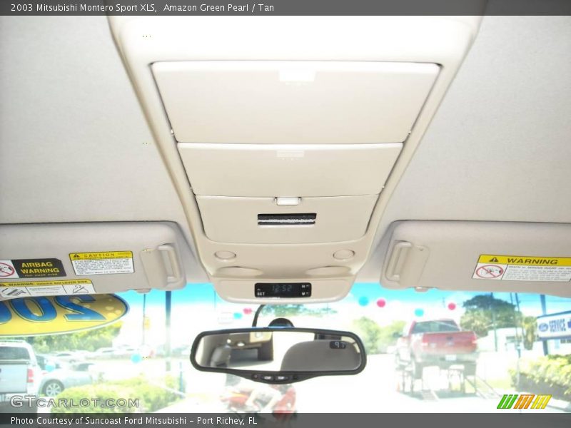 Amazon Green Pearl / Tan 2003 Mitsubishi Montero Sport XLS