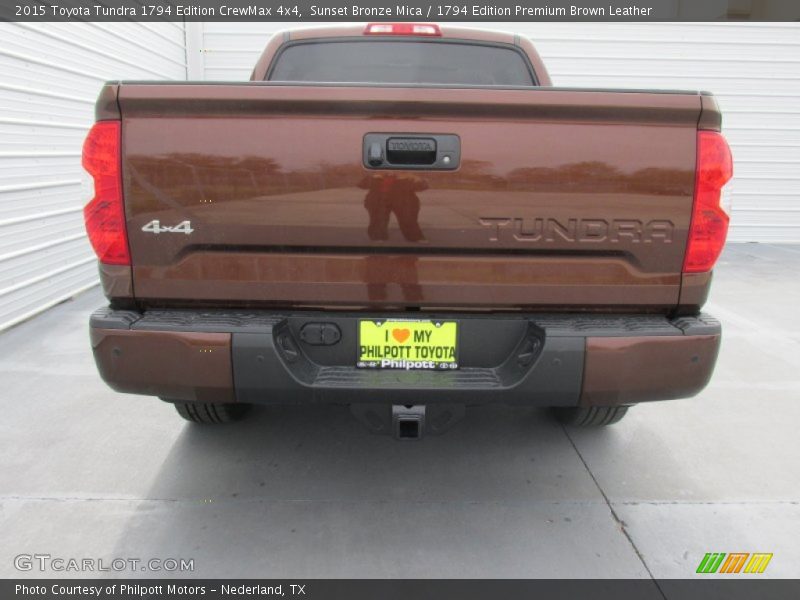 Sunset Bronze Mica / 1794 Edition Premium Brown Leather 2015 Toyota Tundra 1794 Edition CrewMax 4x4