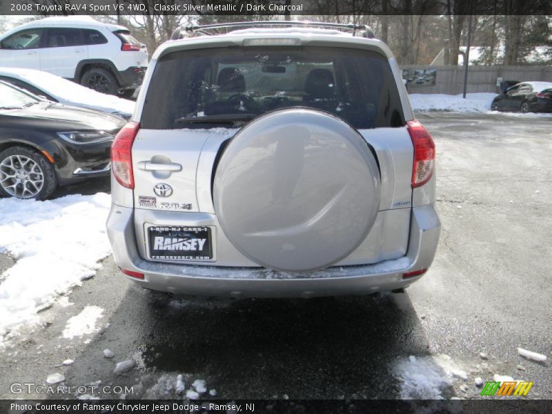 Classic Silver Metallic / Dark Charcoal 2008 Toyota RAV4 Sport V6 4WD