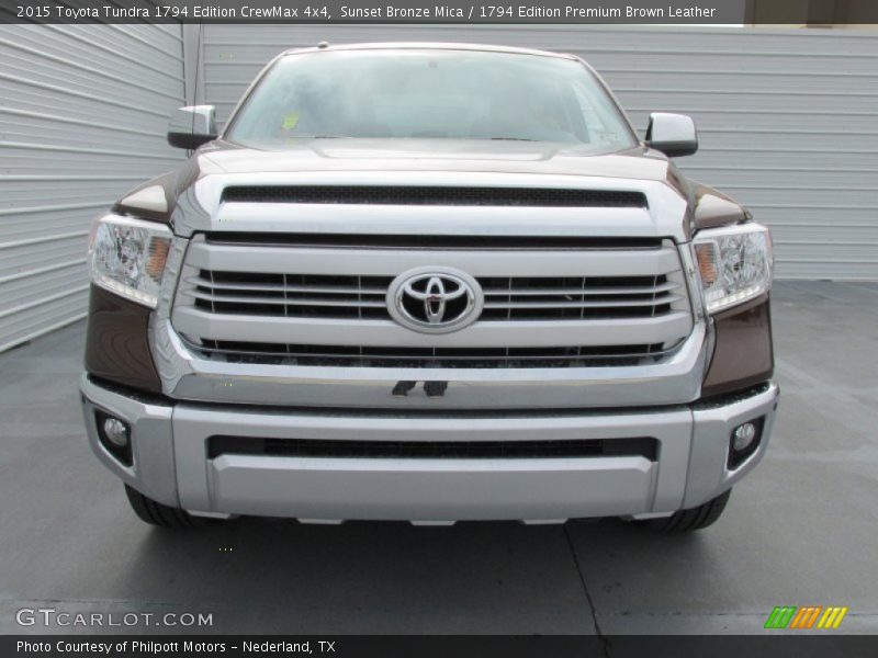 Sunset Bronze Mica / 1794 Edition Premium Brown Leather 2015 Toyota Tundra 1794 Edition CrewMax 4x4