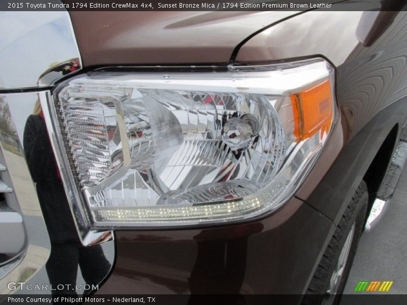Sunset Bronze Mica / 1794 Edition Premium Brown Leather 2015 Toyota Tundra 1794 Edition CrewMax 4x4