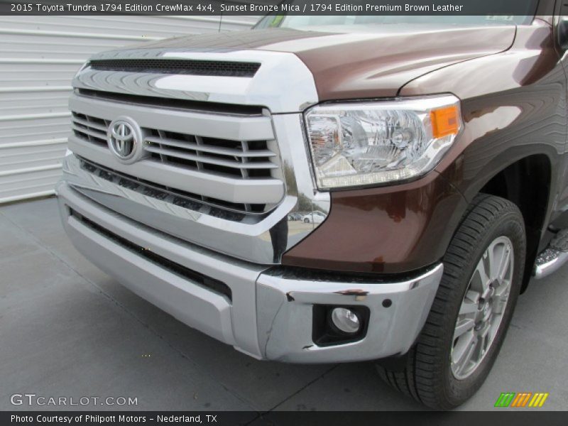 Sunset Bronze Mica / 1794 Edition Premium Brown Leather 2015 Toyota Tundra 1794 Edition CrewMax 4x4