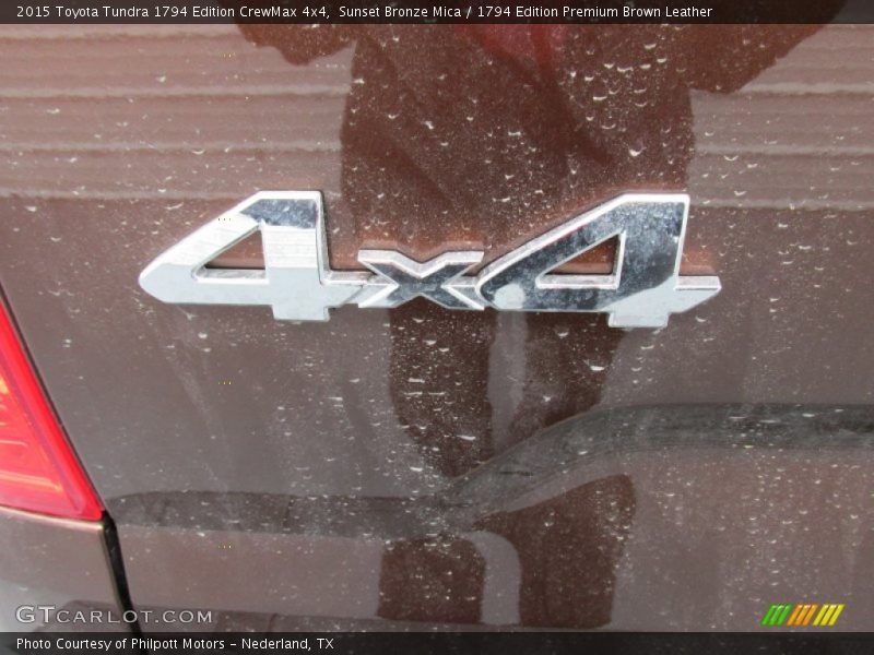 Sunset Bronze Mica / 1794 Edition Premium Brown Leather 2015 Toyota Tundra 1794 Edition CrewMax 4x4