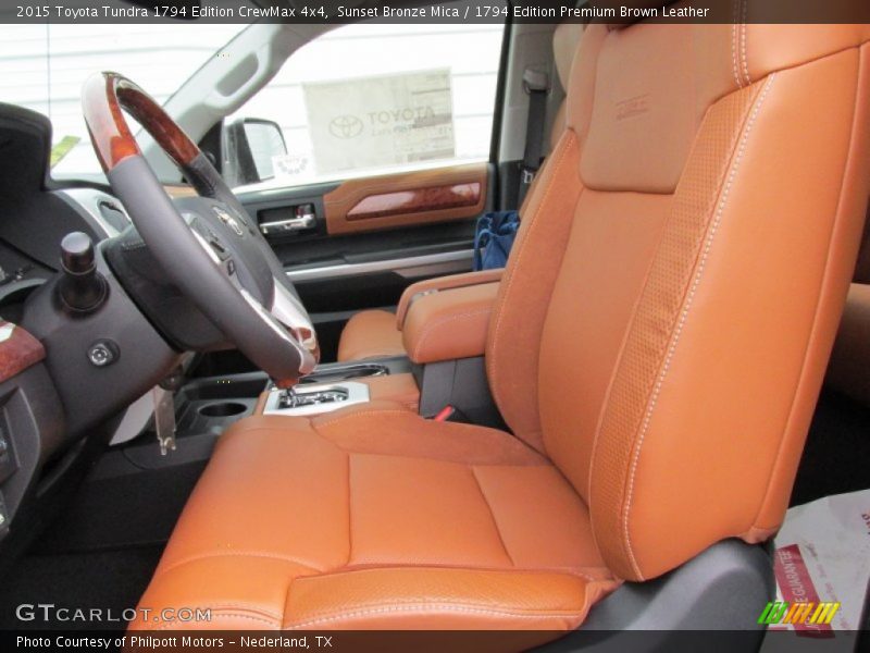 Front Seat of 2015 Tundra 1794 Edition CrewMax 4x4