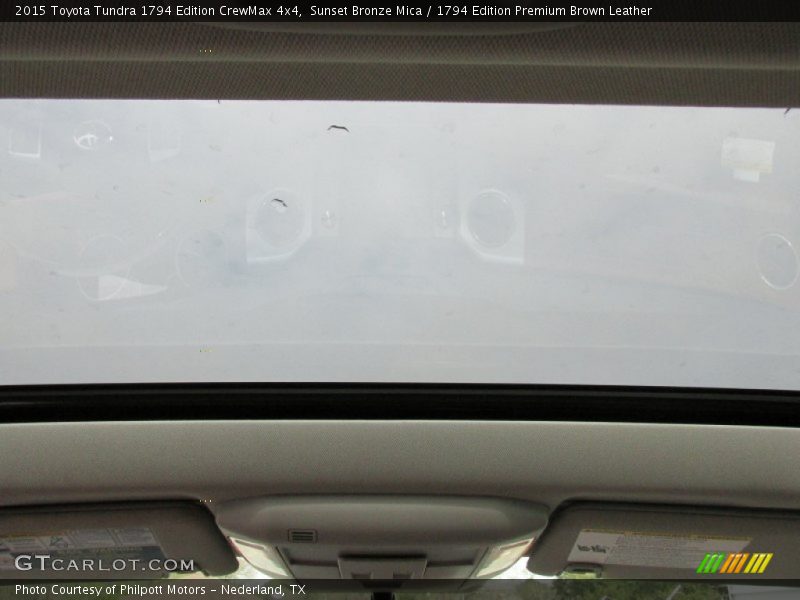 Sunset Bronze Mica / 1794 Edition Premium Brown Leather 2015 Toyota Tundra 1794 Edition CrewMax 4x4