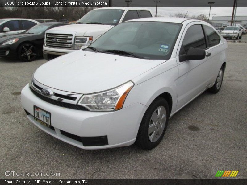 Oxford White / Medium Stone 2008 Ford Focus S Coupe
