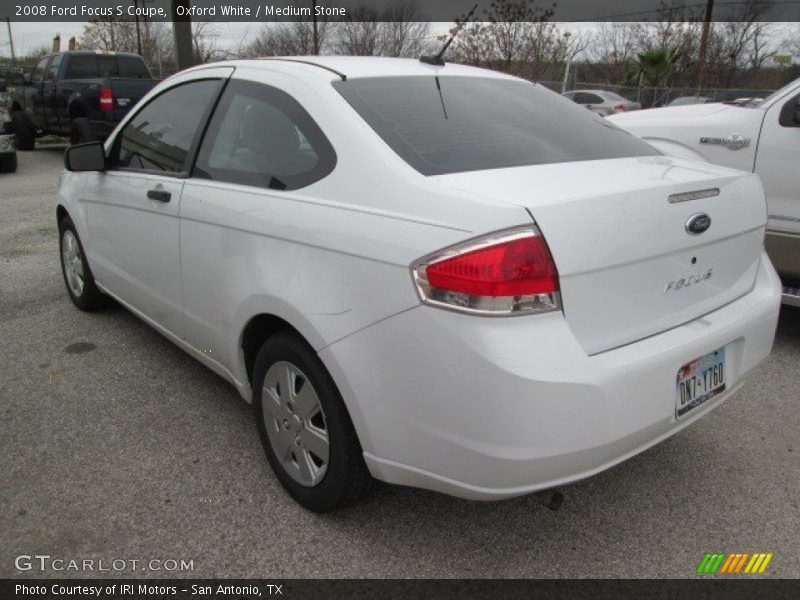 Oxford White / Medium Stone 2008 Ford Focus S Coupe