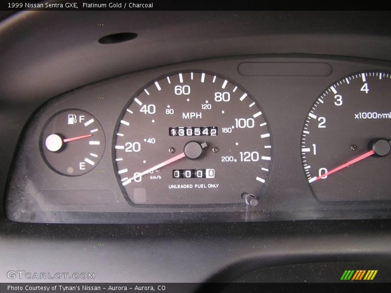 Platinum Gold / Charcoal 1999 Nissan Sentra GXE