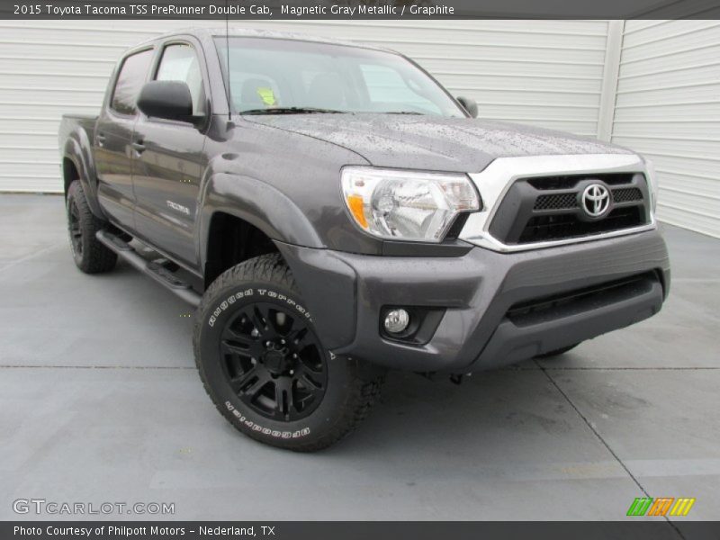 Magnetic Gray Metallic / Graphite 2015 Toyota Tacoma TSS PreRunner Double Cab