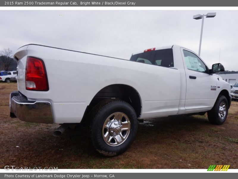 Bright White / Black/Diesel Gray 2015 Ram 2500 Tradesman Regular Cab