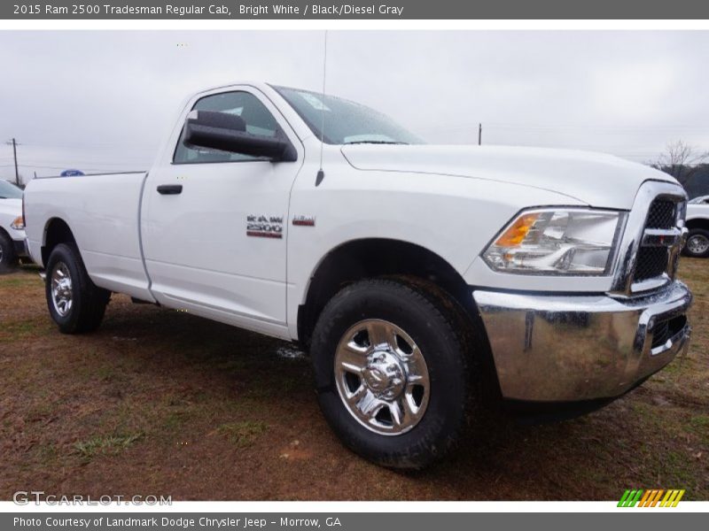 Bright White / Black/Diesel Gray 2015 Ram 2500 Tradesman Regular Cab