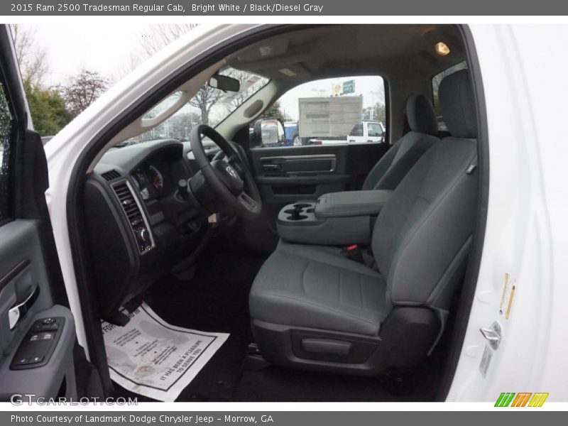 Bright White / Black/Diesel Gray 2015 Ram 2500 Tradesman Regular Cab
