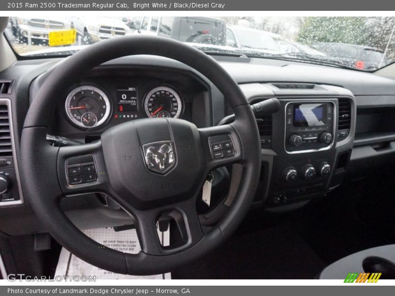 Bright White / Black/Diesel Gray 2015 Ram 2500 Tradesman Regular Cab