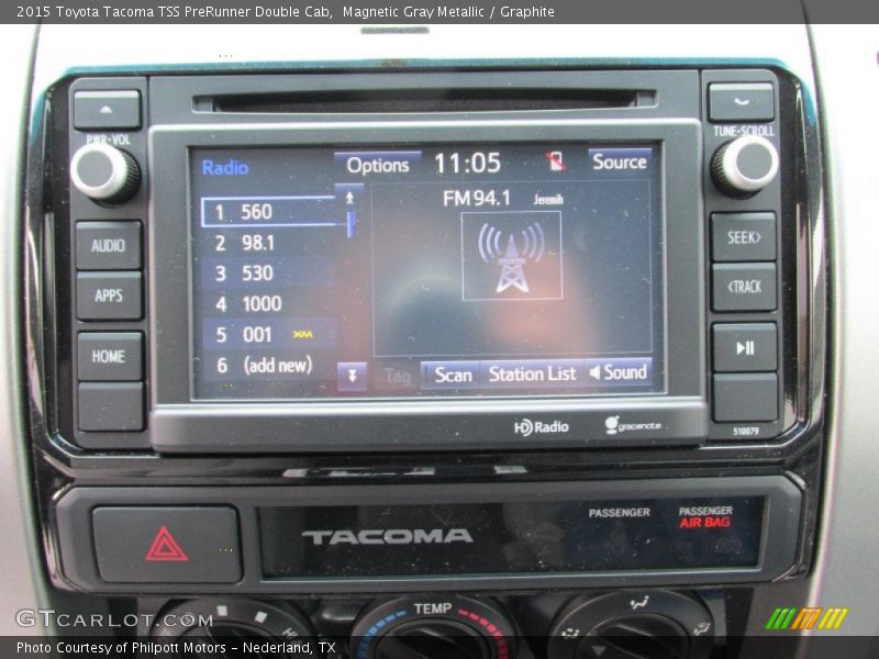 Magnetic Gray Metallic / Graphite 2015 Toyota Tacoma TSS PreRunner Double Cab