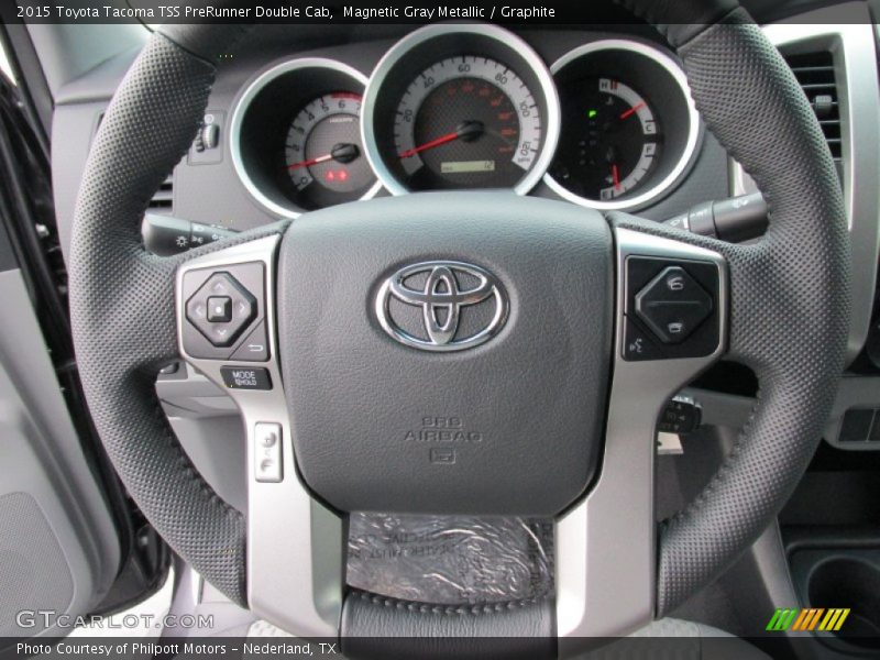 Magnetic Gray Metallic / Graphite 2015 Toyota Tacoma TSS PreRunner Double Cab
