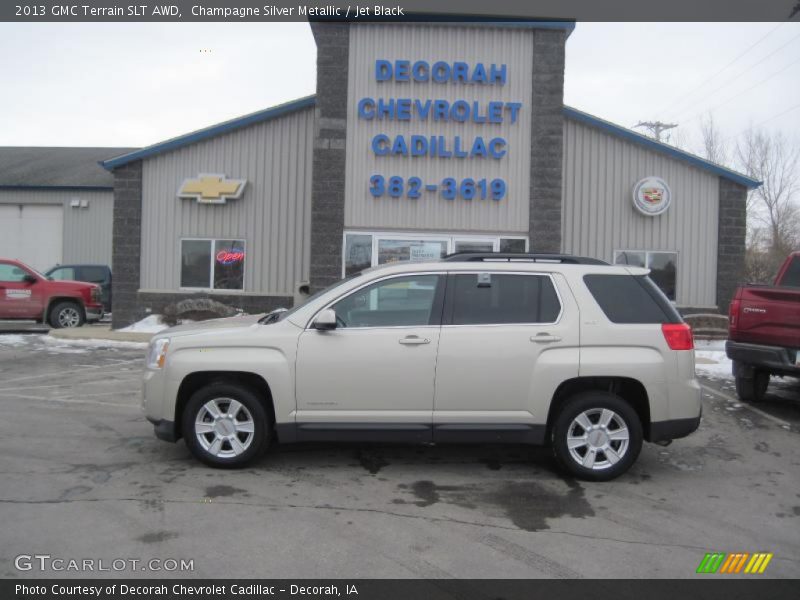 Champagne Silver Metallic / Jet Black 2013 GMC Terrain SLT AWD
