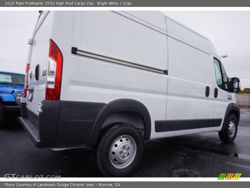 Bright White / Gray 2015 Ram ProMaster 1500 High Roof Cargo Van