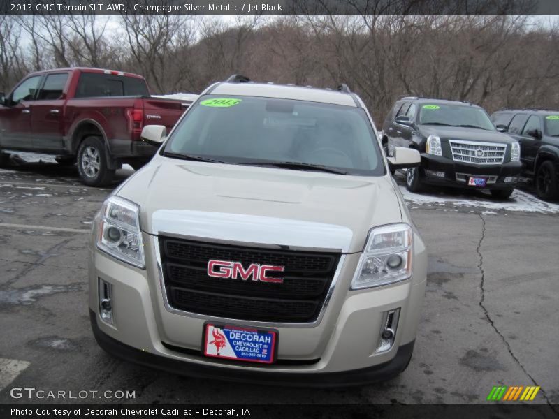 Champagne Silver Metallic / Jet Black 2013 GMC Terrain SLT AWD