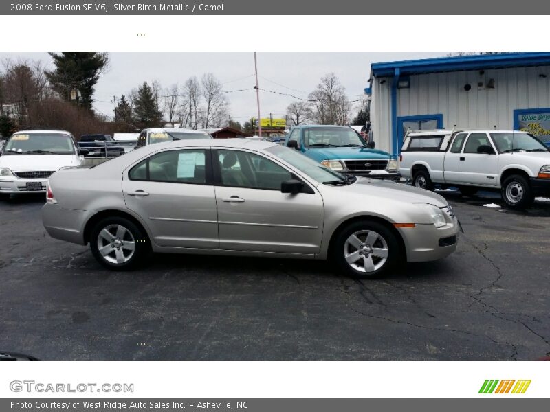 Silver Birch Metallic / Camel 2008 Ford Fusion SE V6