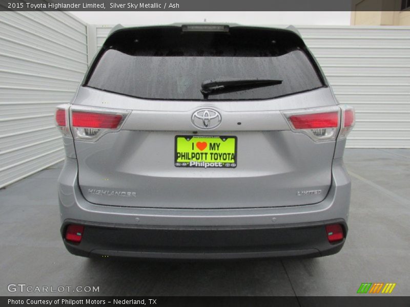 Silver Sky Metallic / Ash 2015 Toyota Highlander Limited