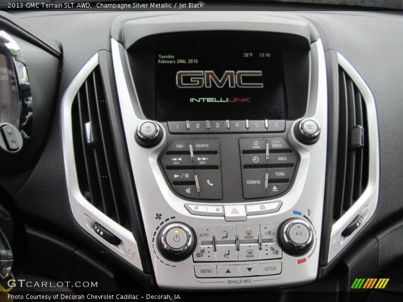 Champagne Silver Metallic / Jet Black 2013 GMC Terrain SLT AWD