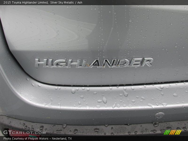 Silver Sky Metallic / Ash 2015 Toyota Highlander Limited