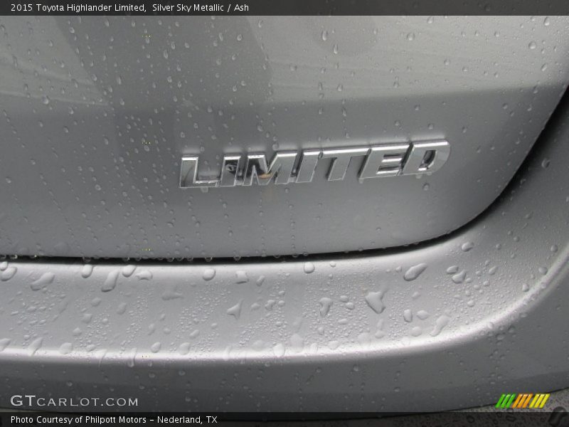 Silver Sky Metallic / Ash 2015 Toyota Highlander Limited