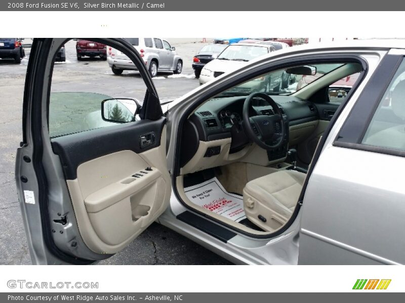 Silver Birch Metallic / Camel 2008 Ford Fusion SE V6