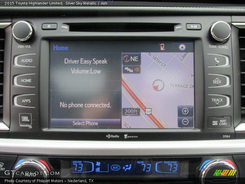 Silver Sky Metallic / Ash 2015 Toyota Highlander Limited